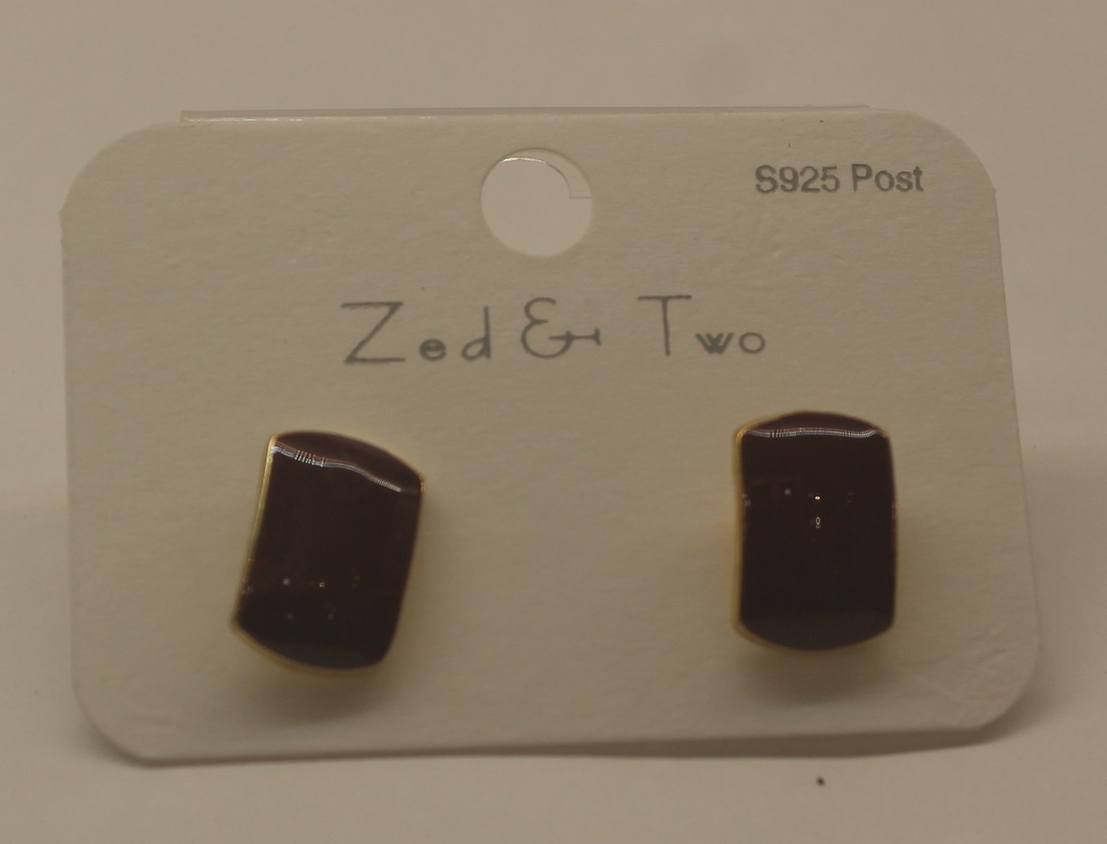 Dark Green Stone Gold Polish Western Stud Earrings for Women